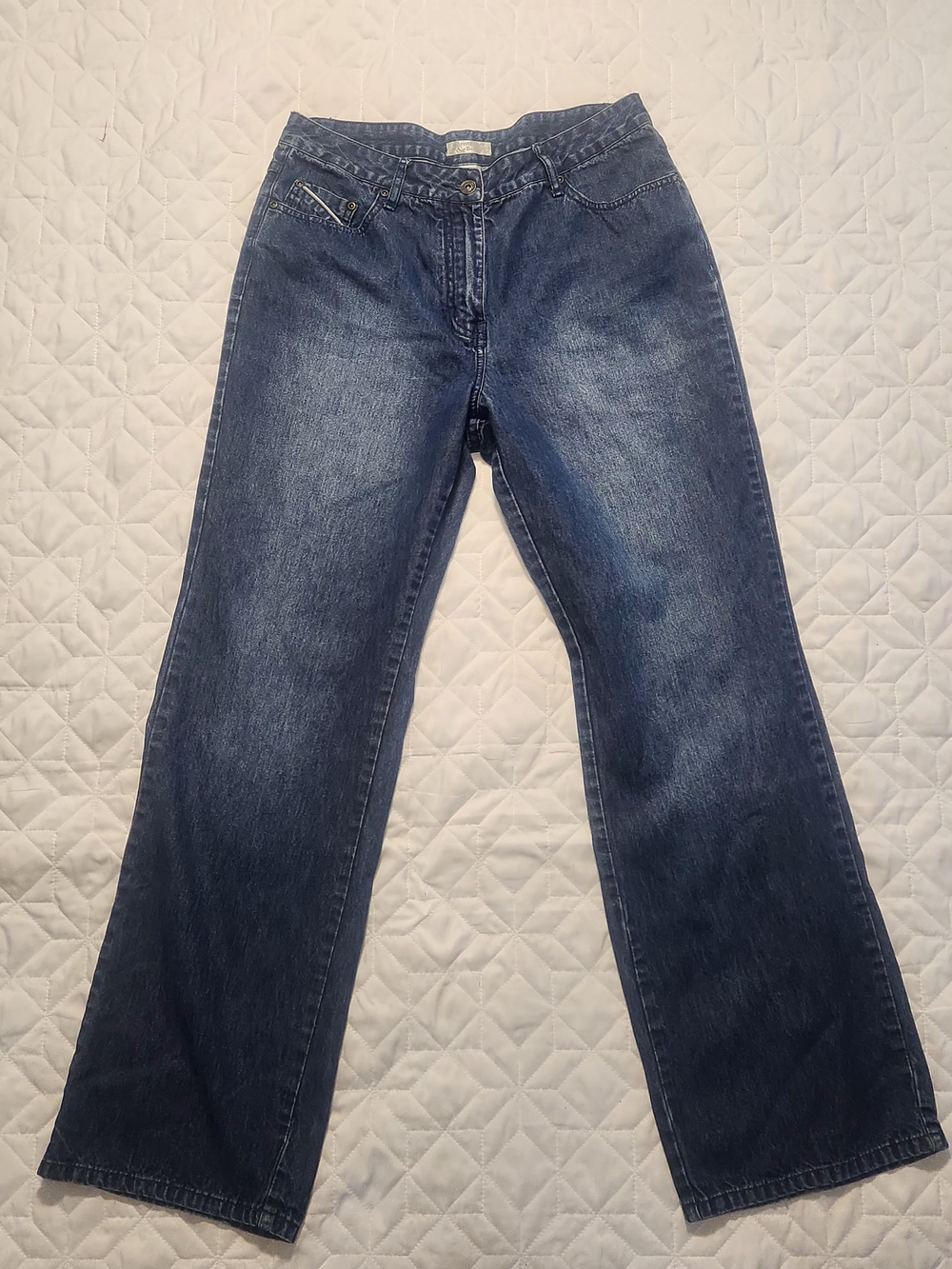 Christopher & Banks Indigo Flare Wide-Leg Jeans